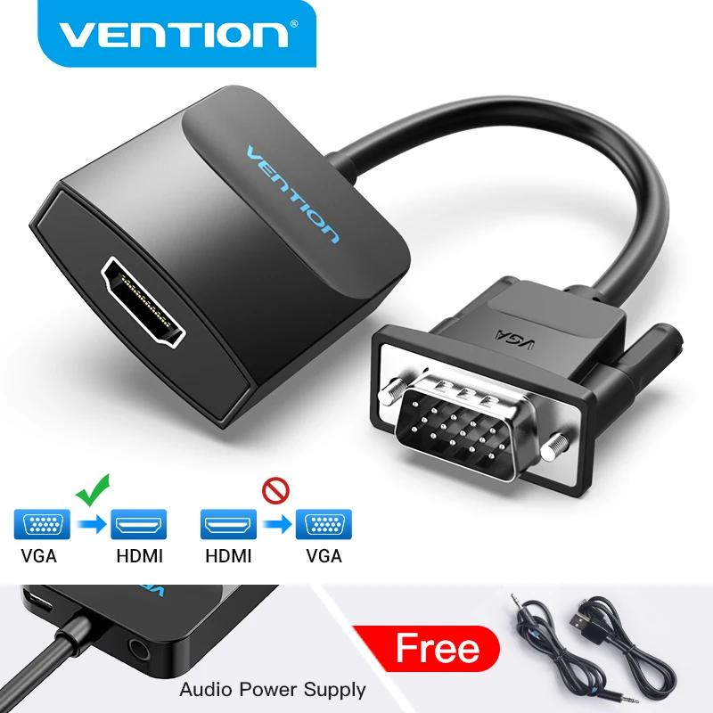 Vention VGA to HDMI , VGA -HDMI  ȯ ̺,  USB  , PS4/3 HDTV VGA HDMI ȯ, 1080P